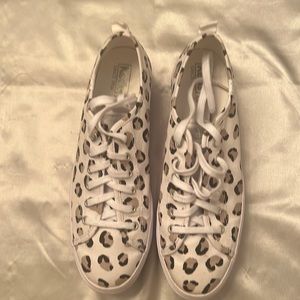 KEDS Platform Leopard Print Sneakers